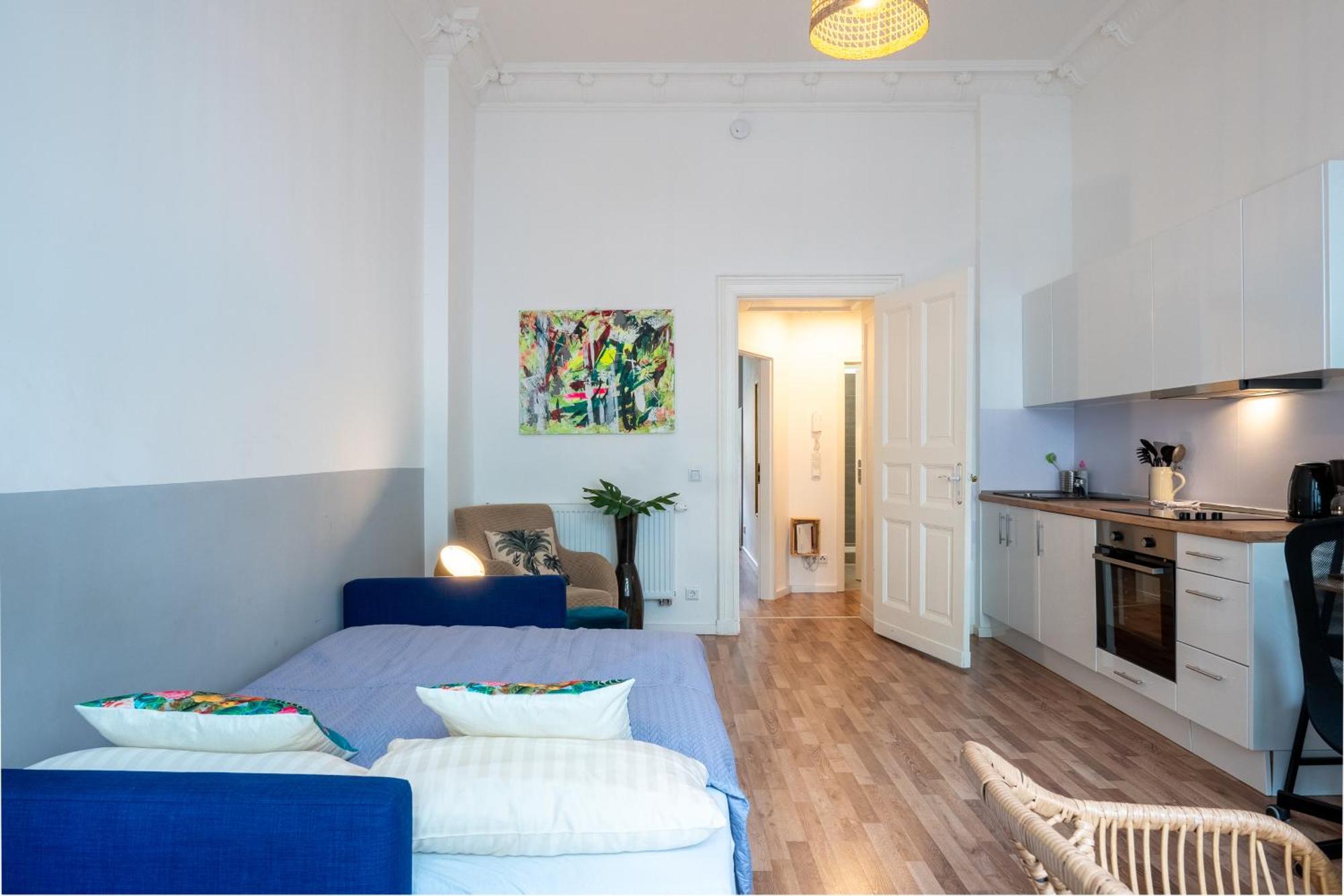 Modern, Central Flat With Workspace Berlin Exterior foto